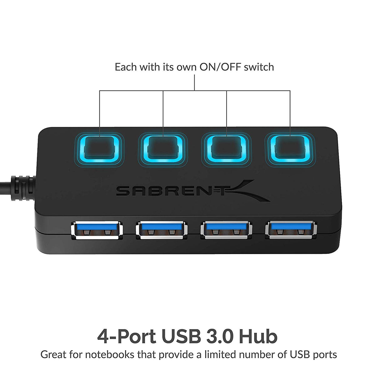 4-Port USB 3.0 Hub