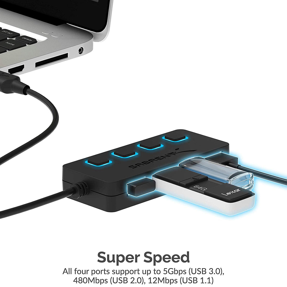 4-Port USB 3.0 Hub