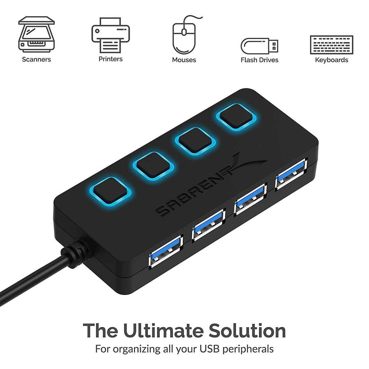 4-Port USB 3.0 Hub