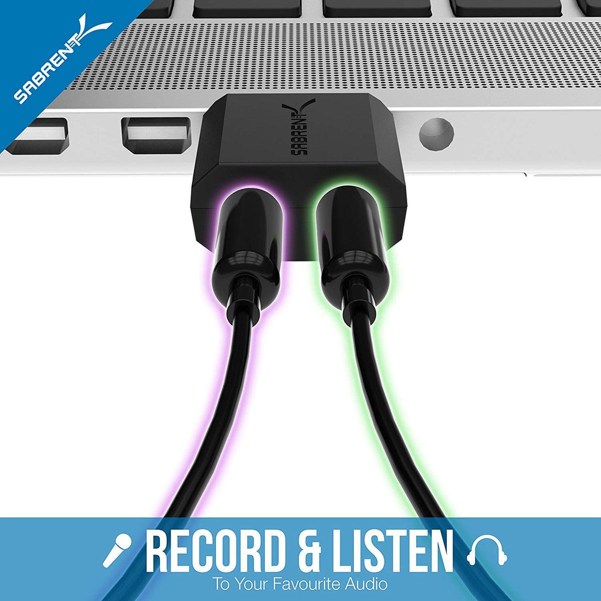 USB External Stereo 3D Sound Adapter | Black