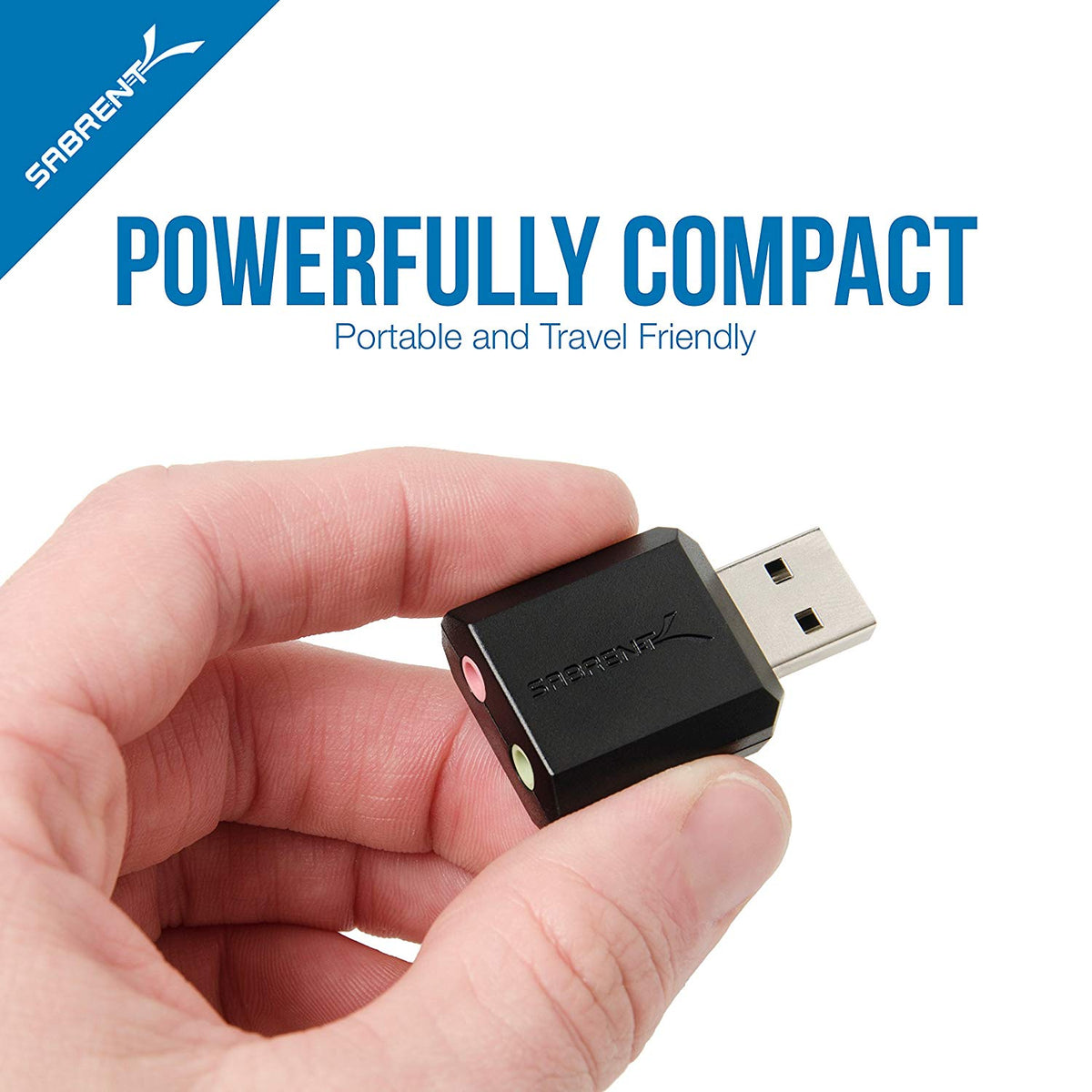 USB External Stereo 3D Sound Adapter | Black