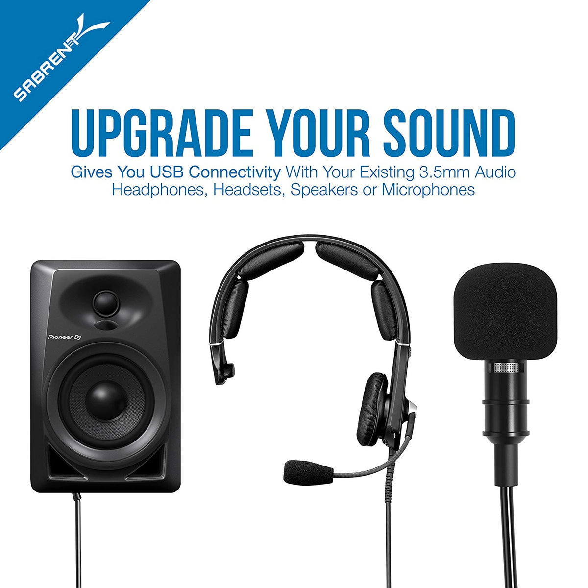USB External Stereo 3D Sound Adapter | Black
