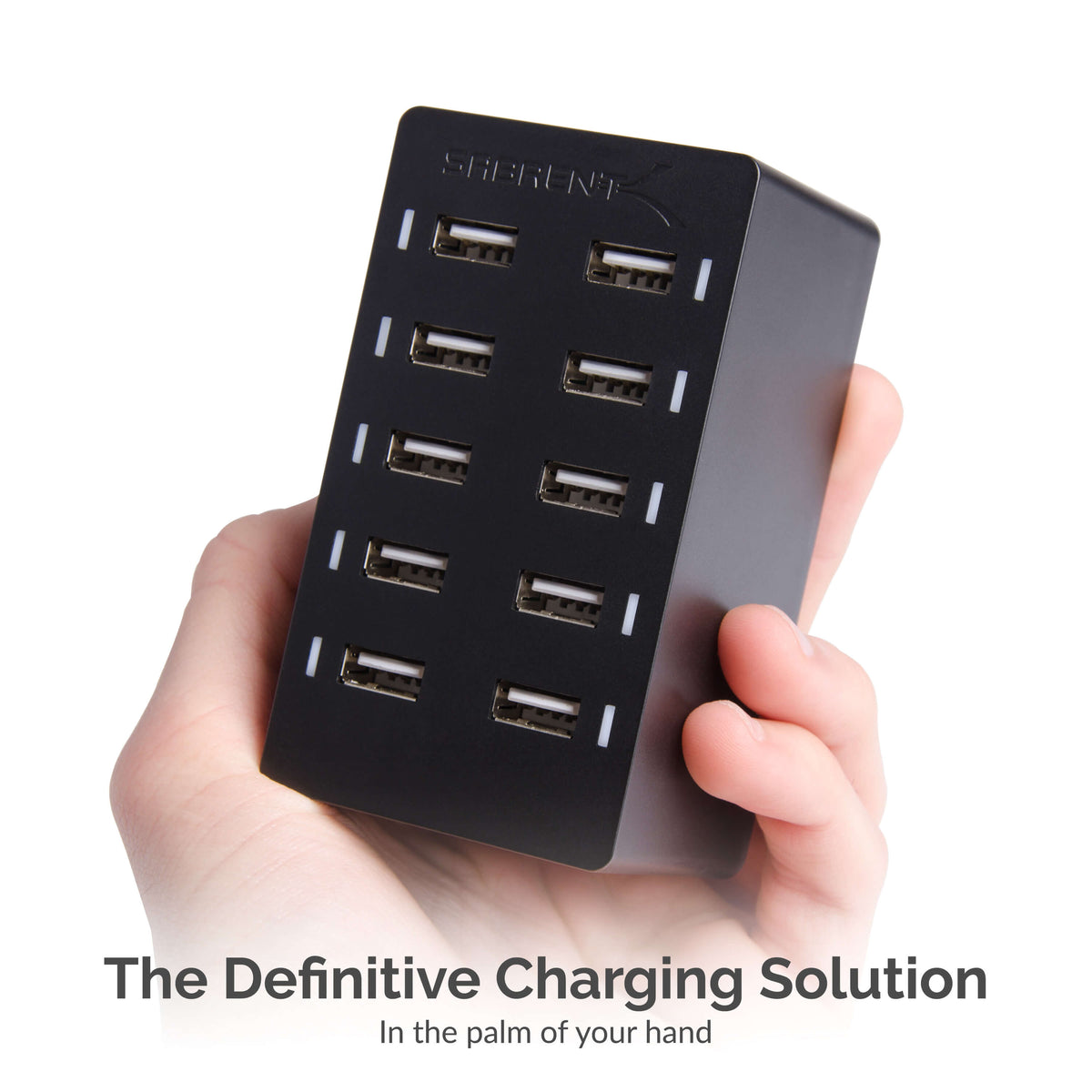 60 Watt (12 Amp) 10-Port Smart USB Rapid Charger