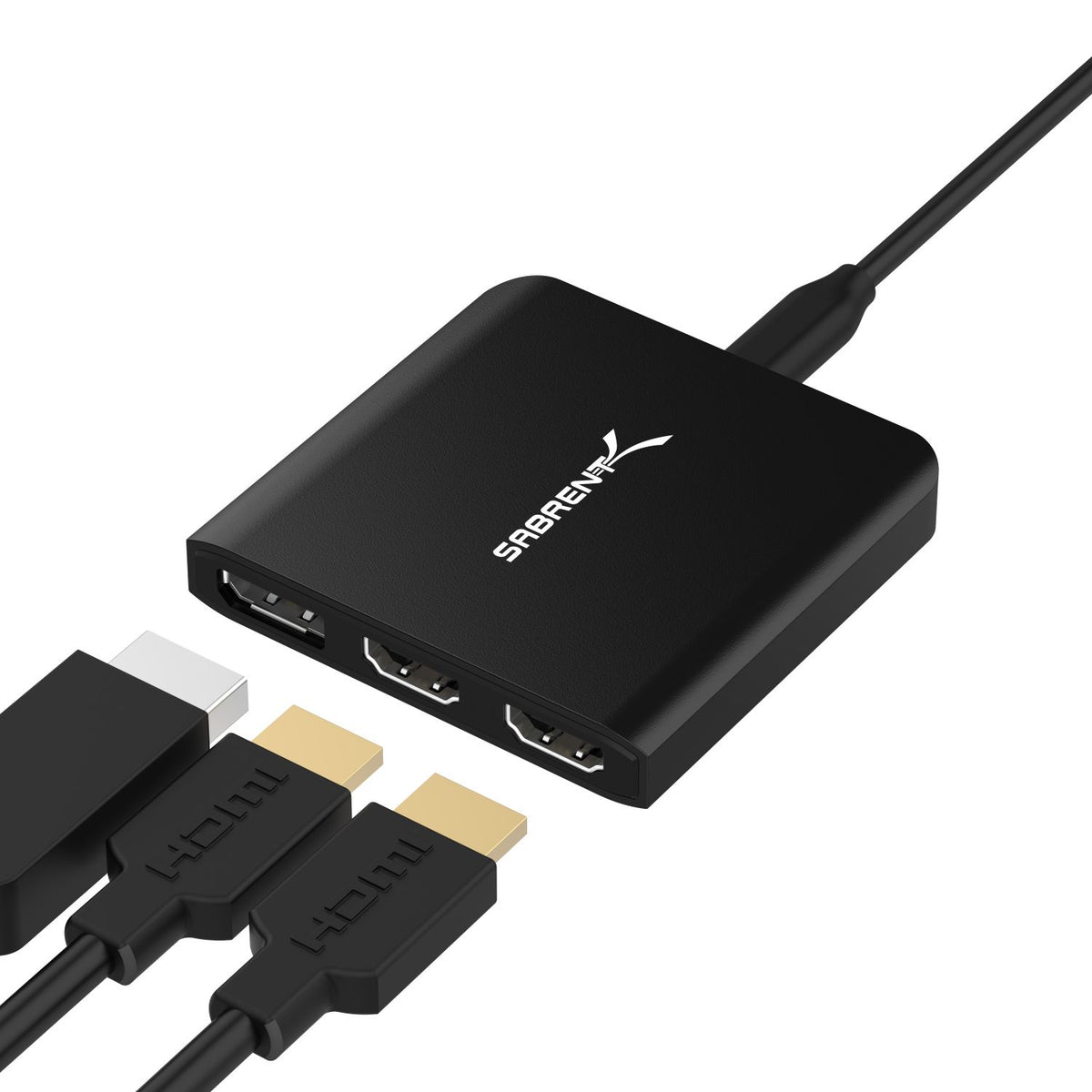 USB Type-C to x2 HDMI and x1 DisplayPort Adapter