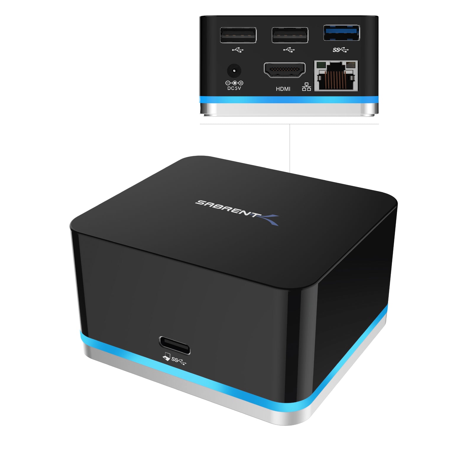5 Port USB Type C Mini Continuum Docking Station