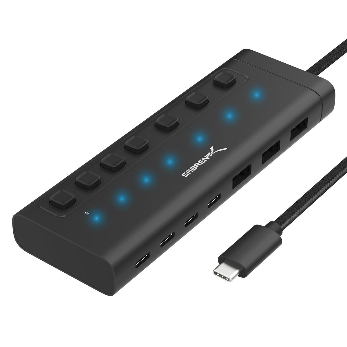 USB C Hub 7-Port 48W Powered Hub