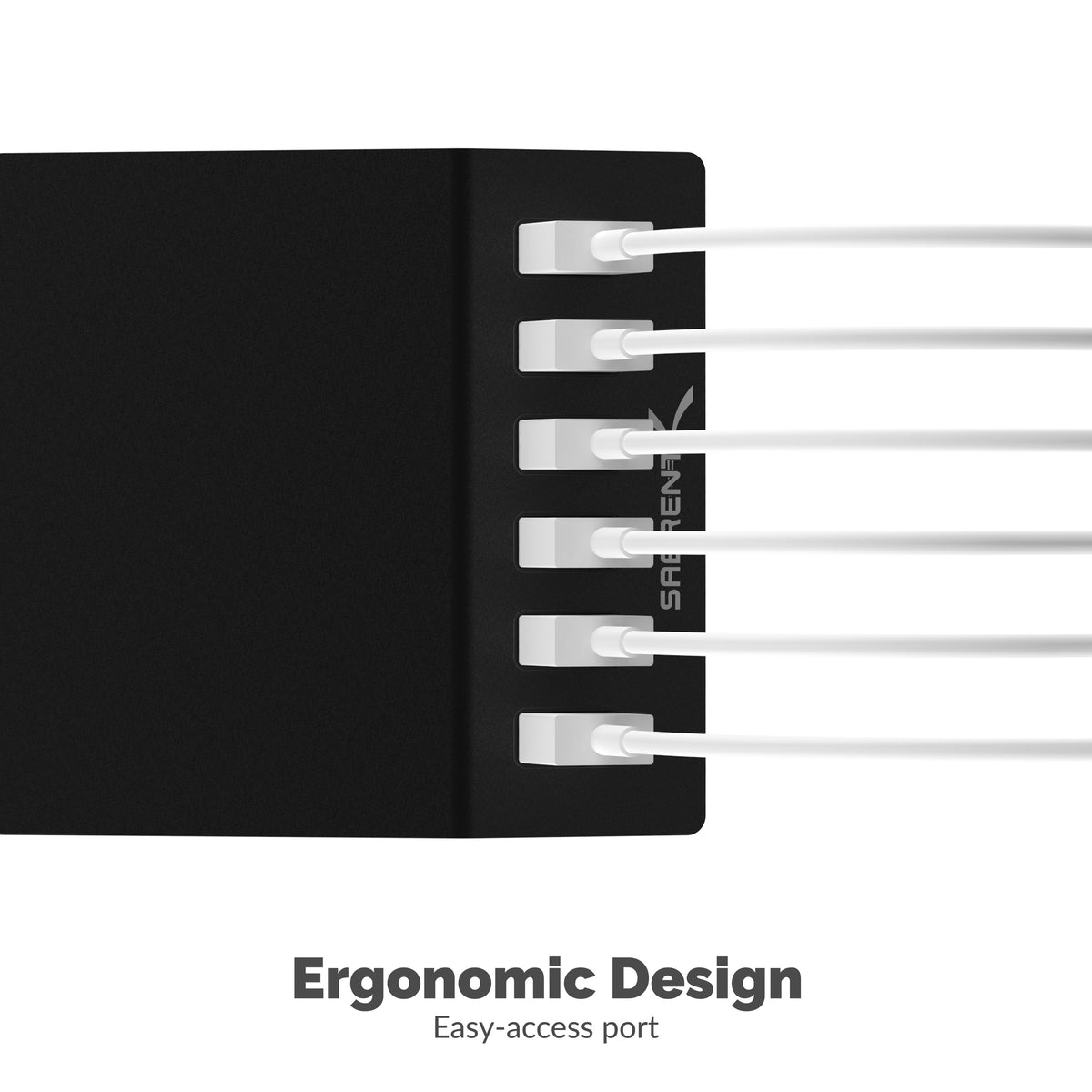 60 Watt (12 Amp) 6-Port USB Rapid Charger