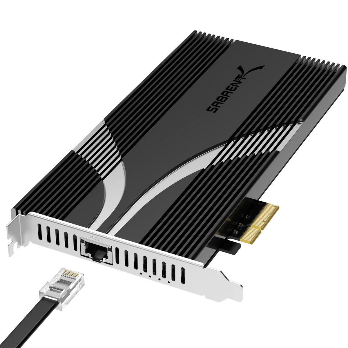 3-Drive PCIe 3.0x4 NVMe M.2 SSD Card with Ethernet Port