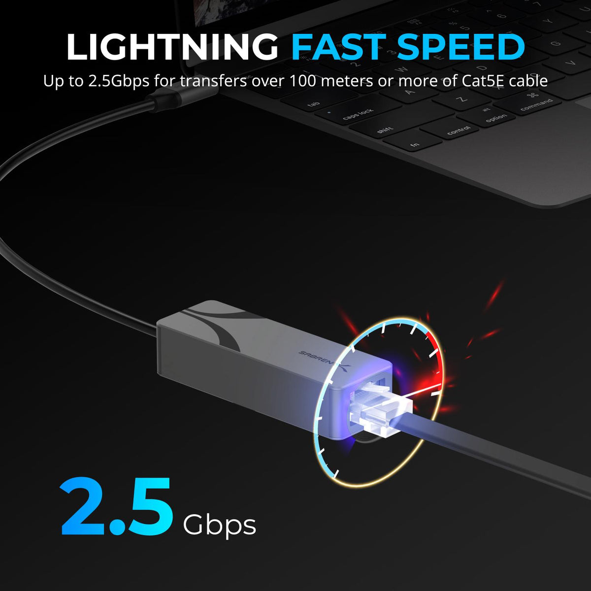 USB C 2.5 Gbps Ethernet Adapter