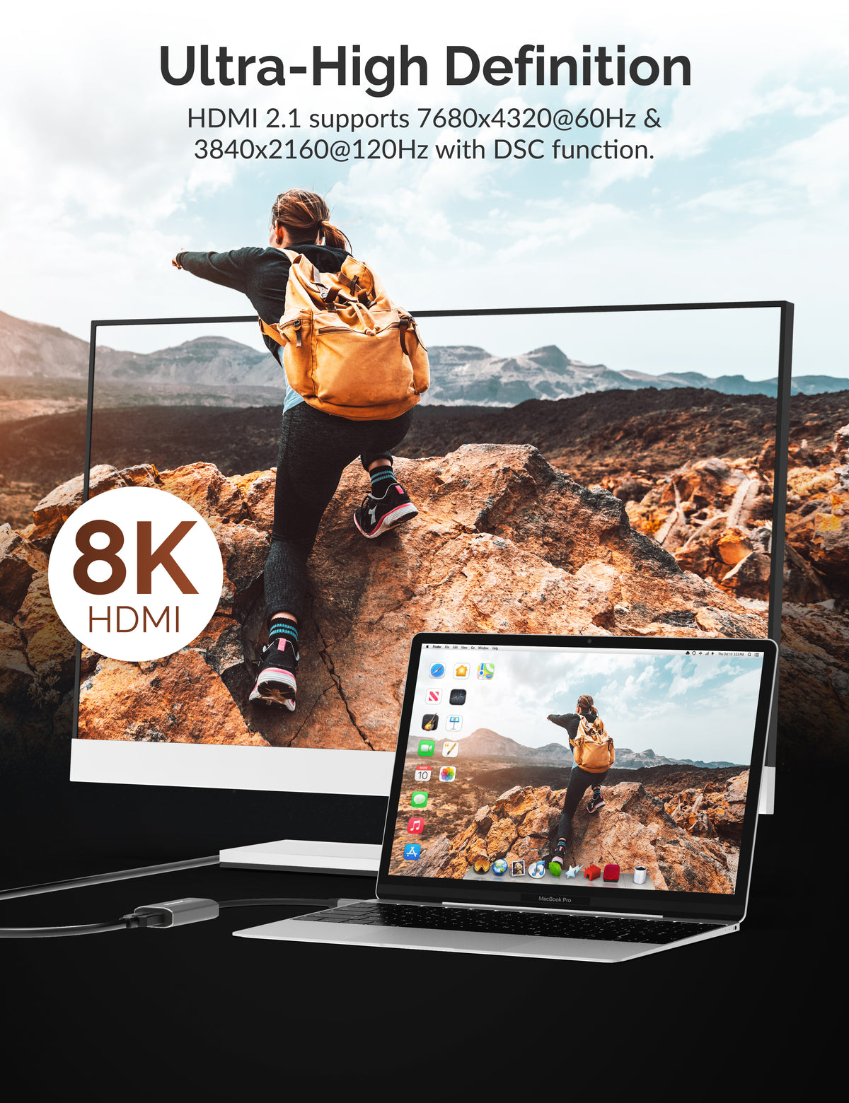 USB Type-C to HDMI 2.1 Adapter