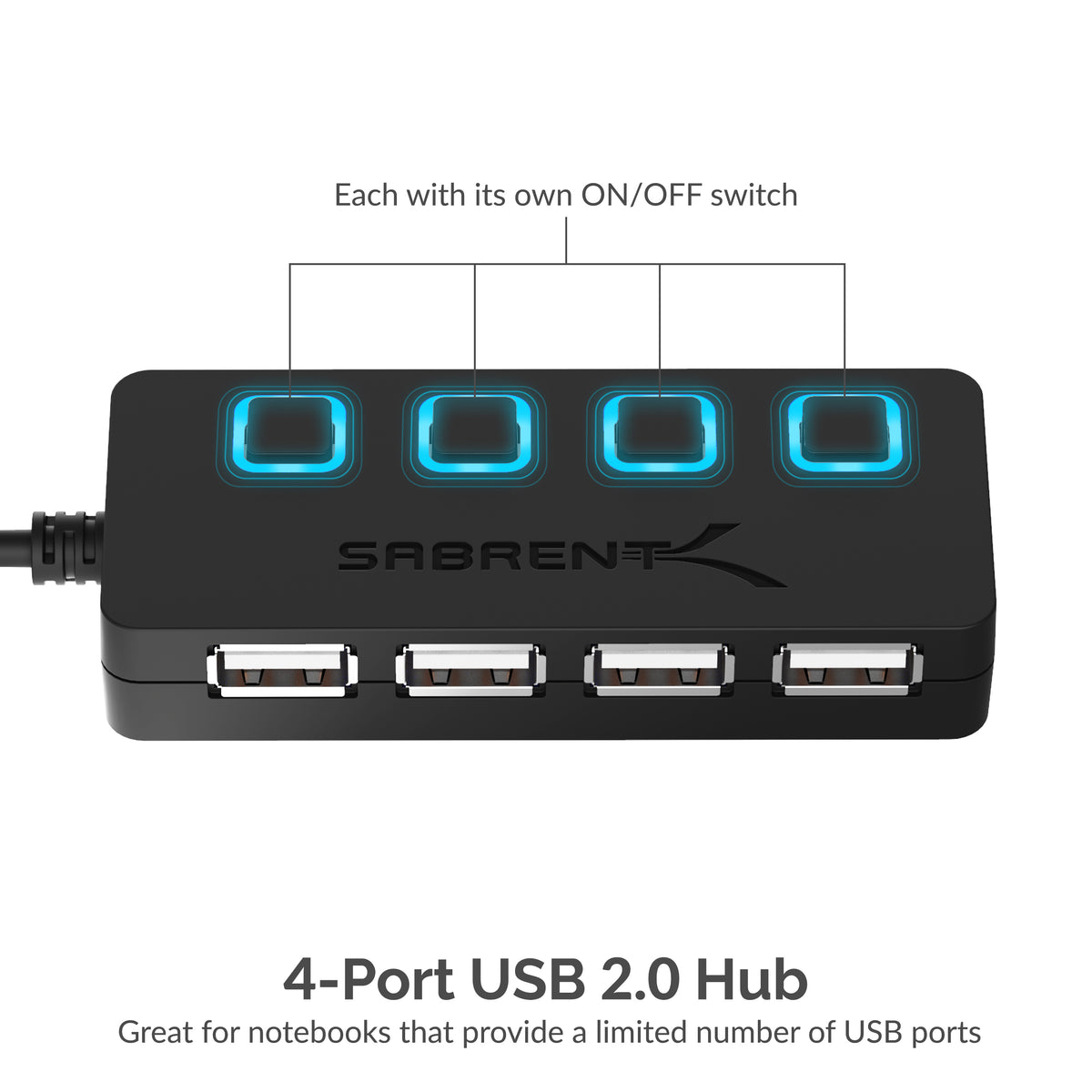 4-Port USB 2.0 Hub