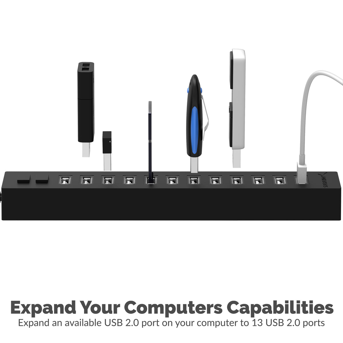 13-Port USB 2.0 Hub