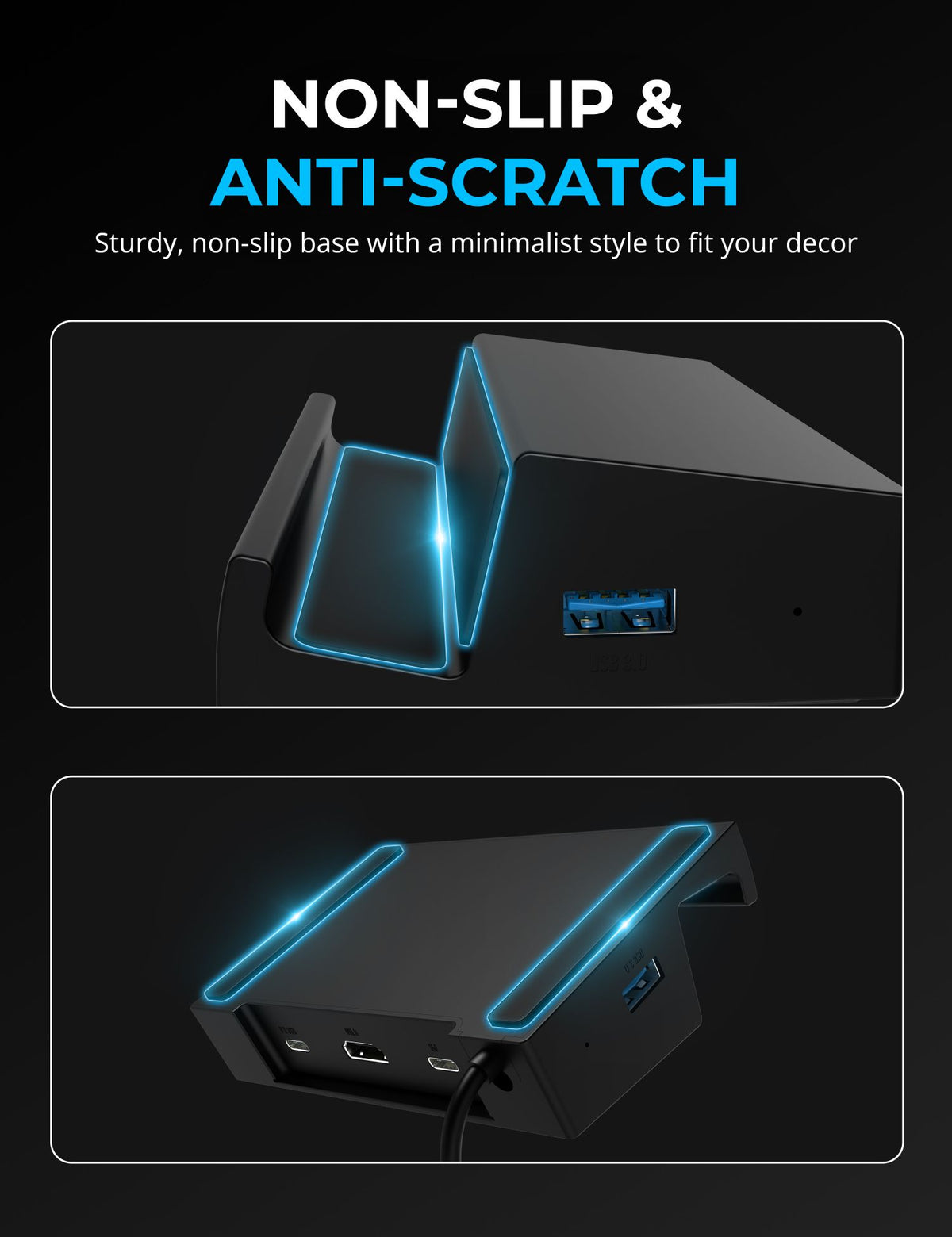 6-Port Docking Station for Steam Deck and USB C Devices