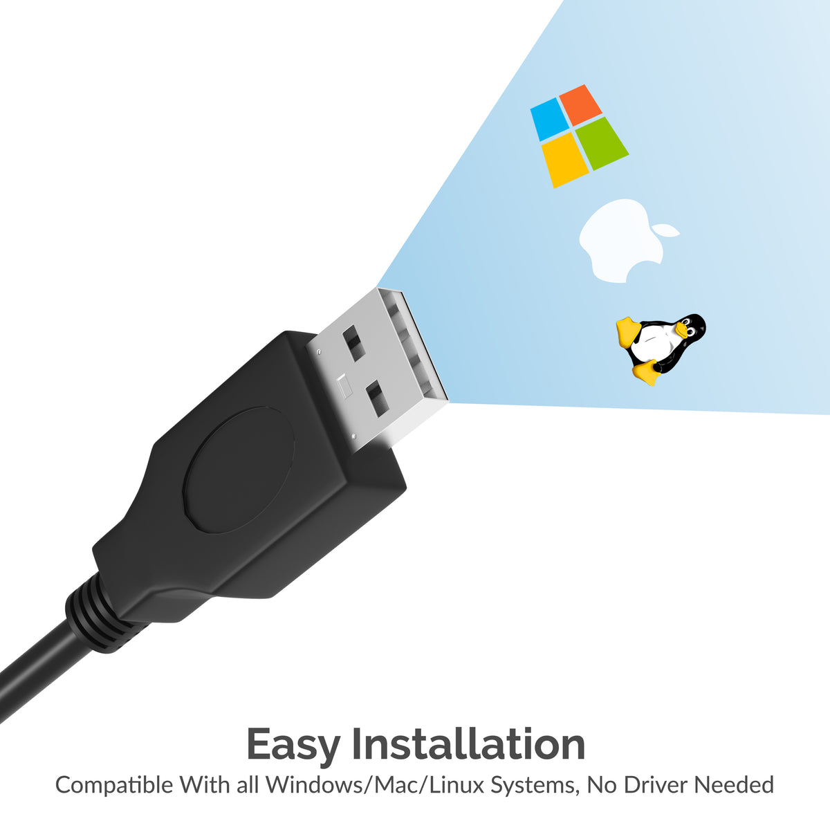 USB 2.0 To DB25 IEEE-1284 Parallel Printer Cable Adapter [HEXNUT Connectors]