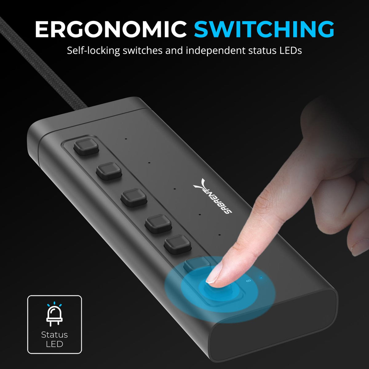 USB C Hub 7-Port 48W Powered Hub