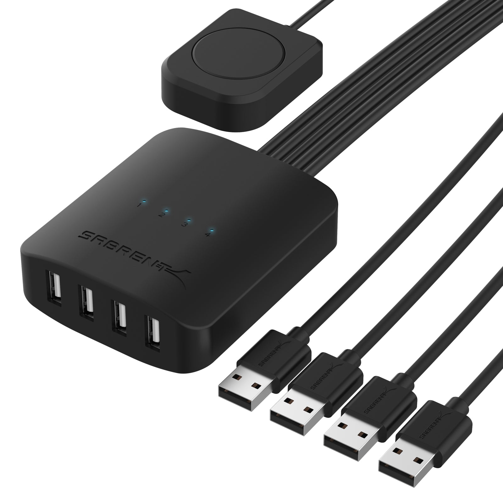 4-Way USB 2.0 Sharing Switch